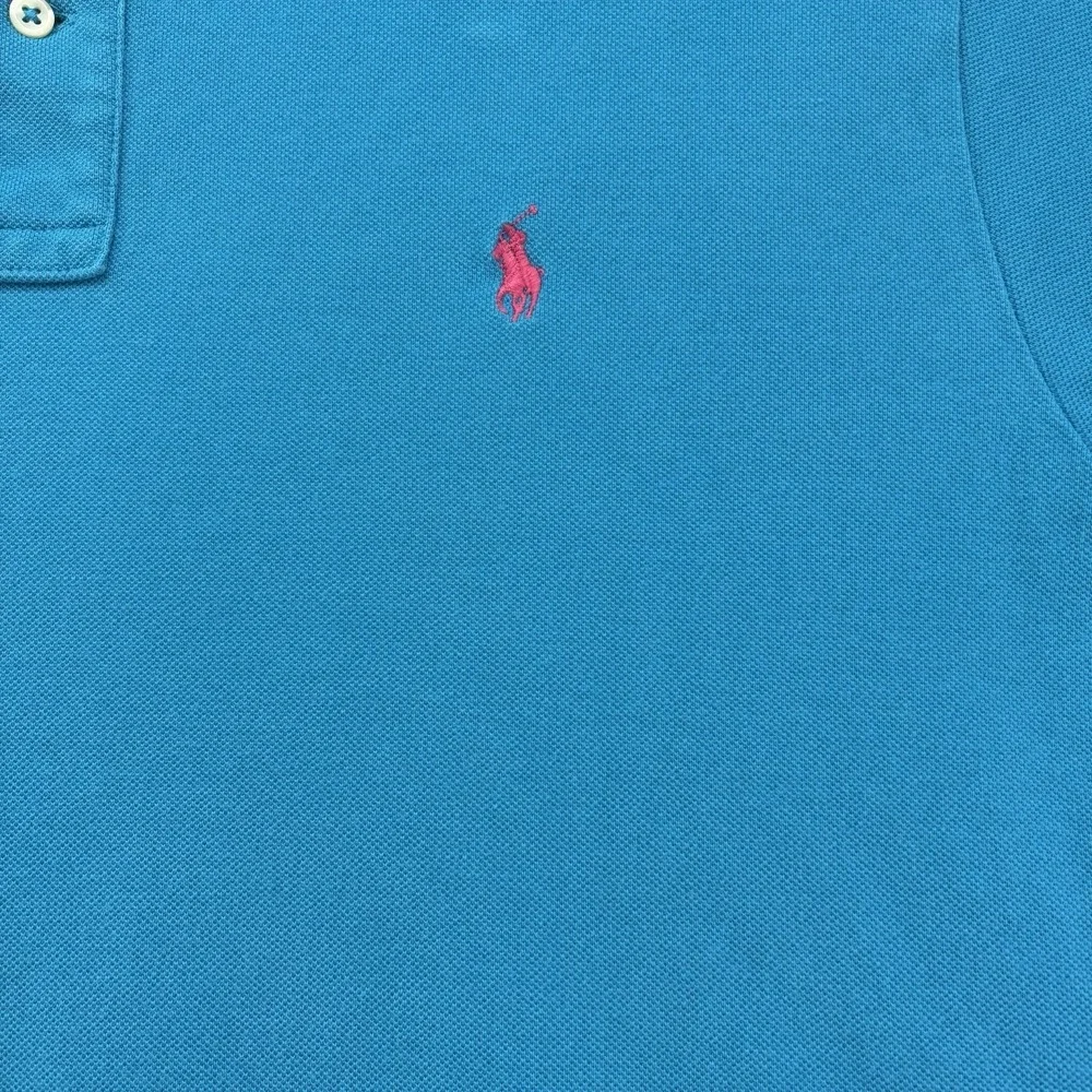Lot Of 2 Polo Ralph Lauren Polo Shirt Men's Large Sea Green And Teal Cotton